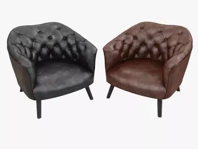 Armchair duo 3D model