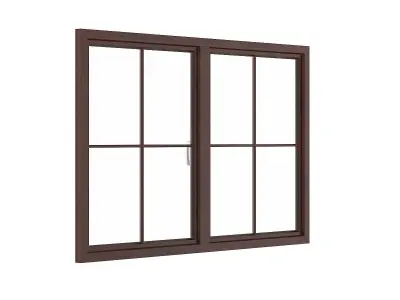 Wooden Window 07 3D model