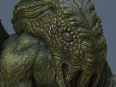 Cthulhu Statuette 3D print model