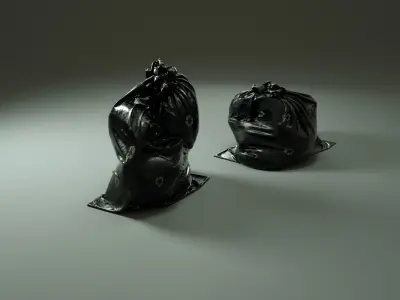 Garbage Bags 3D Model for cinema4d - octane render- 3D model