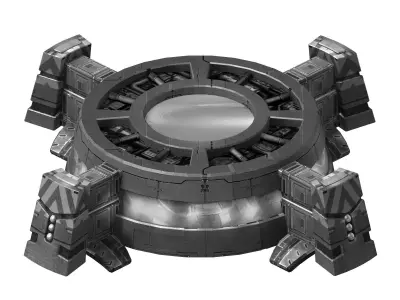 Moon - Air Supply Station 01 3D model