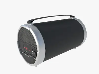 boombox Low-poly 3D model