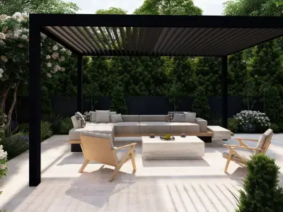 Garden Landscape 3D Model - SketchUp and Lumion Scene 3D model