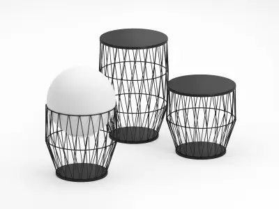 Azabu Small Tables 3D model