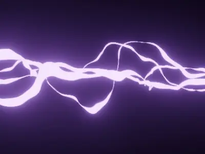 Lightning Stream Pack 1 Low-poly 3D model