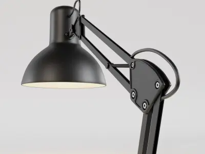 Industrial Standing Lamp 3D model