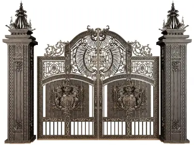Wrought Iron Gate  3D model