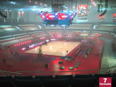 Basketball Arena Stadium Interior - Modular Environment  3D model