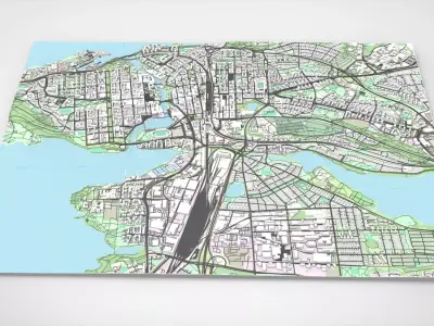 Cityscape Tampere Finland 3D model