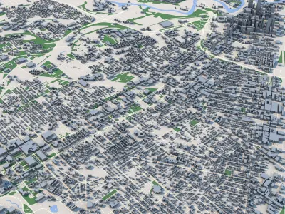 Cleveland City Ohio United States 3D model