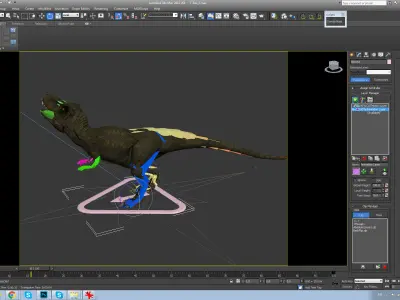 T-Rex dinosaur Low-poly 3D model
