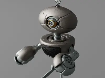Robot V26 Low-poly 3D model