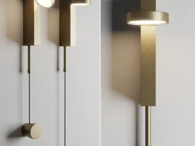 DENZIL wall light Low-poly 3D model