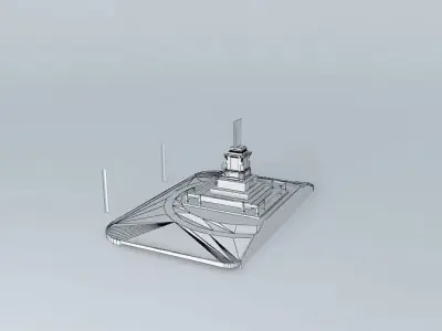 Monument Carlos Gomes 3D model
