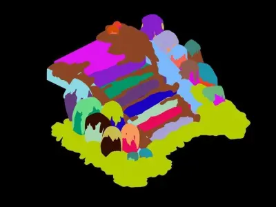 Kunlun Snow Mountain - Stone Ladder 69 3D model