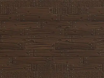 Stylized Dark Wood Floorboards Texture