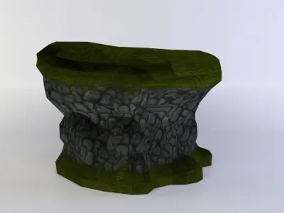 Earth platform Low-poly 3D model get