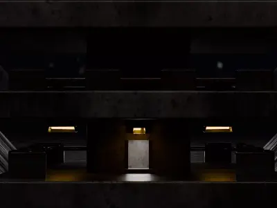 12 Different Types of Unique Buildings Collection 3D Model 3D model