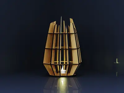 Decorative tea light stand 3D model
