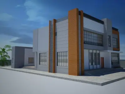 Contemporary Villa Design Project A90 DWG SketchUp 3D model