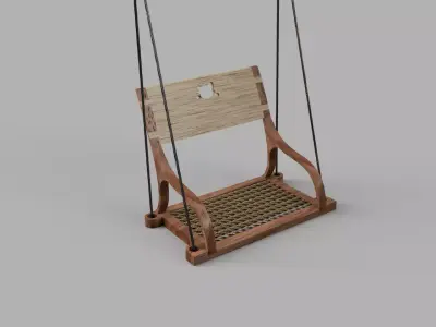Patio Swing Hanging Chair Porch Swing 3D print model