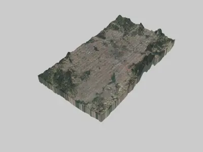 Sao Paulo City Low-poly 3D model