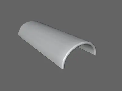 Roof Tile - Telha Plan Low-poly 3D model