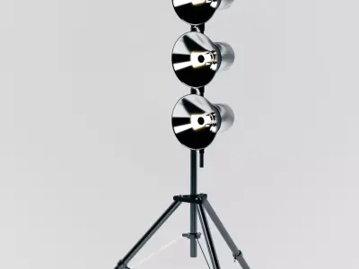 Studio Light Stand Low-poly 3D model