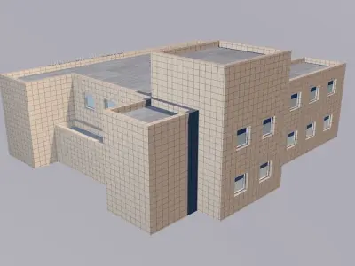 Shop centre 3D model