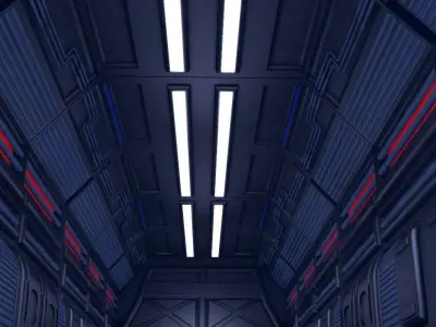 Sci Fi Corridor 3D model