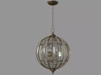 Vicentina Pendant Gold 3D model