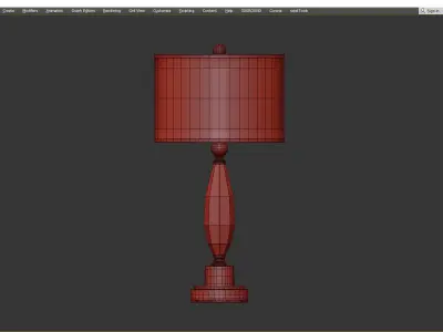 Uttermost Torlino Cut Crystal Lamp Low-poly 3D model