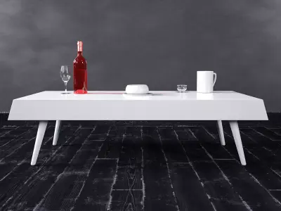 Table - Interior Living Room Furniture 09 3D model