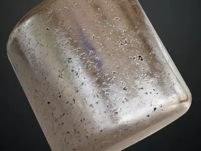 Shiny Silver Metal Scratches Surface PBR Seamless Texture