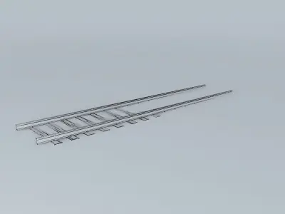 Eco Rail USA Track Old Steam Days Free 3D model