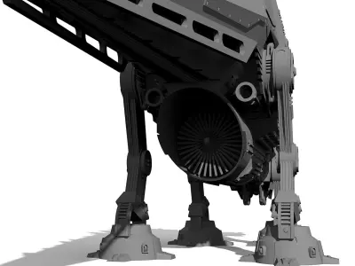 STEGO-WALKER - STARWARS AT-AT WALKER X DINOSAUR 3D print model