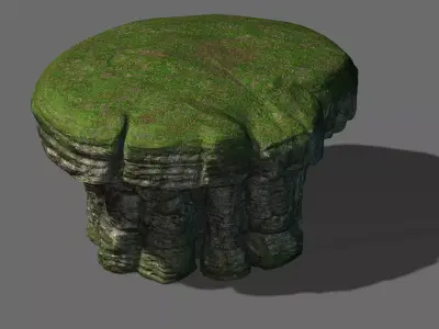 Mountain Hengshan - mushroom stone 02 3D model