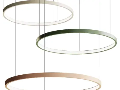 Rings Hanging lamp 3D model