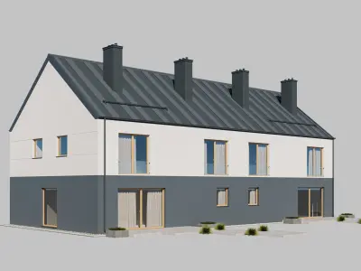 House 5 - Residential Building 3D model 3D model
