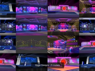 Stage Designs  3D Model Pack