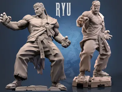 Ryu Street Fighter 3D print model