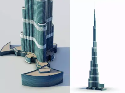 Burj Khalifa 3D model