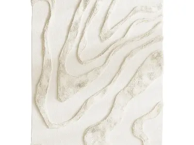  cotton rug Limestone 3D model