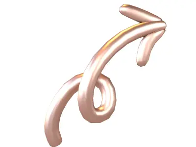 Doodle Buildable Arrow v1 010 Low-poly 3D model