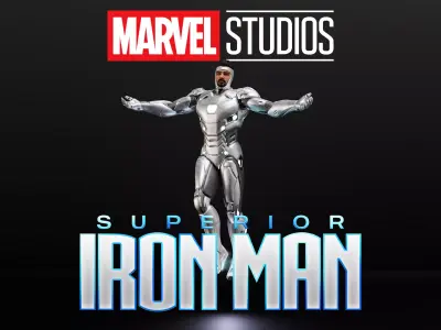 Superior Iron Man Low-poly 3D model