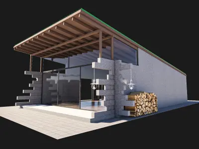 small cabin  3D model