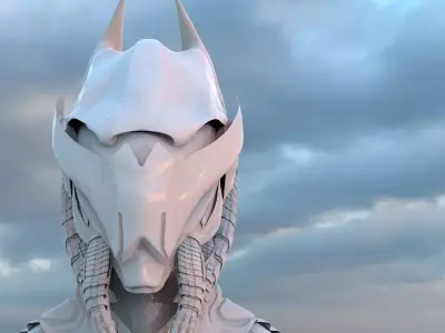 Batman Helmet Sci-fi version 2 3D model