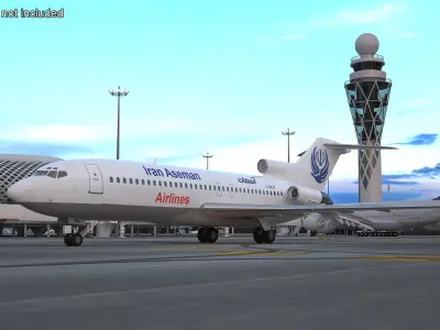  Commercial Airliner Boeing 727-100 Iran Aseman 