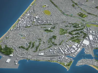 Napier - Hastings Low-poly 3D model