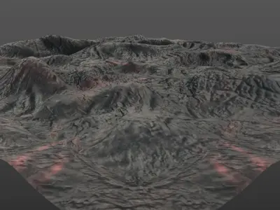 ALIEN LANDS Low-poly 3D model